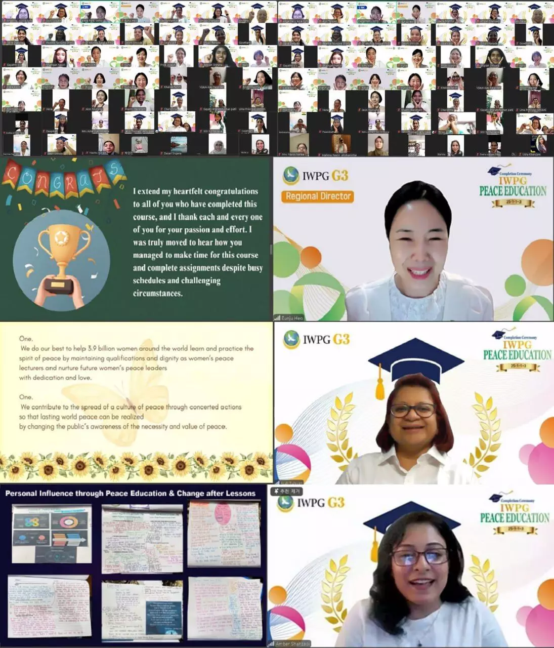 IWPG GLOBAL REGION 3 CELEBRATES WOMEN’S PEACE EDUCATION GRADUATES IN FOUR NATIONS